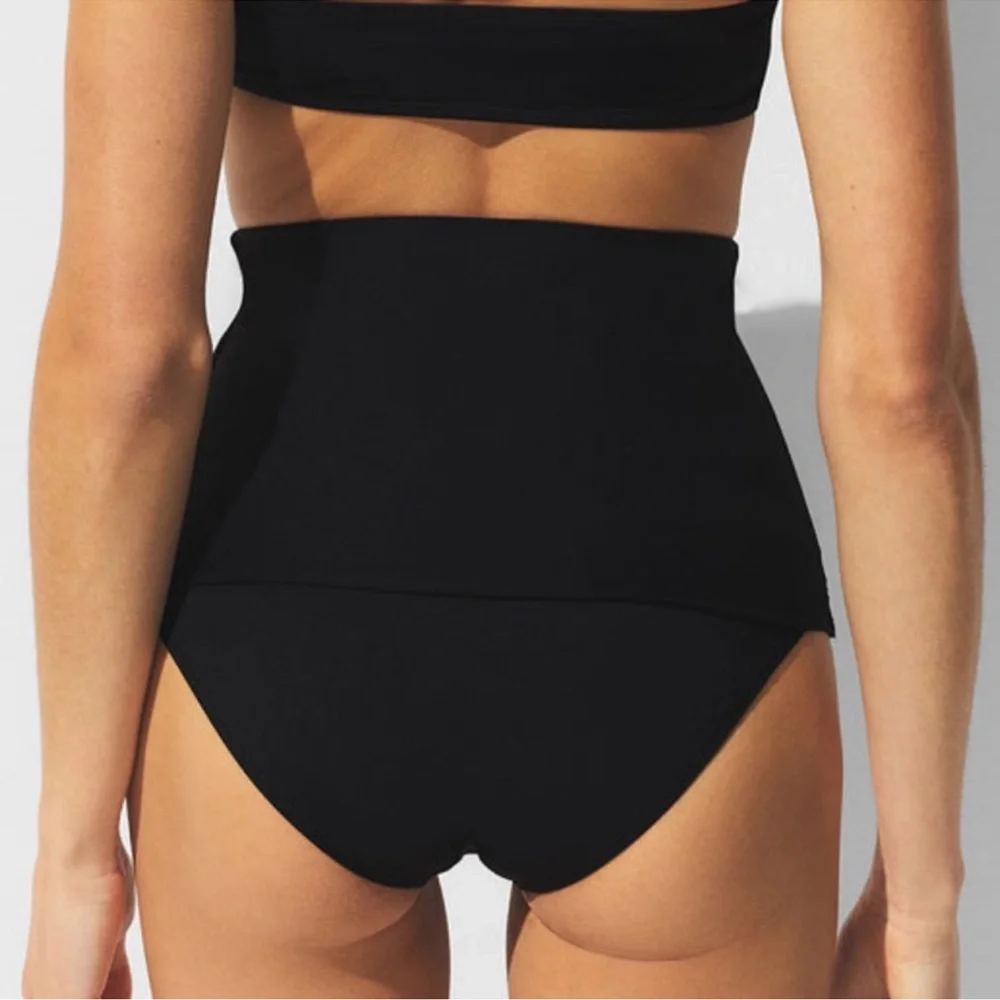 SKIMS NWT Classic Swim Convertible Bikini Bottom - Obsidian